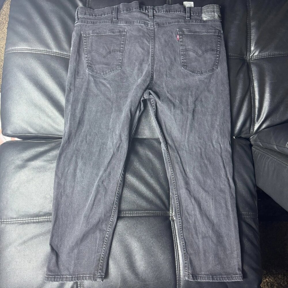 Levi Strauss Co. 502 Men's Straight Leg Jeans Gray Denim 5-Pocket Size 48x30 - Picture 3 of 16
